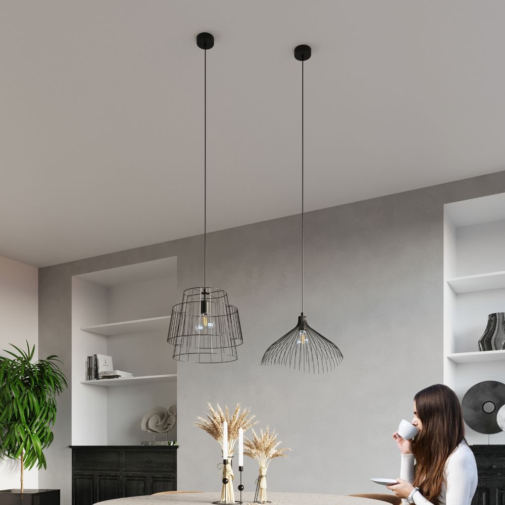 Steel Umb Industrial Pendant Lamp - High-Quality E27 Design