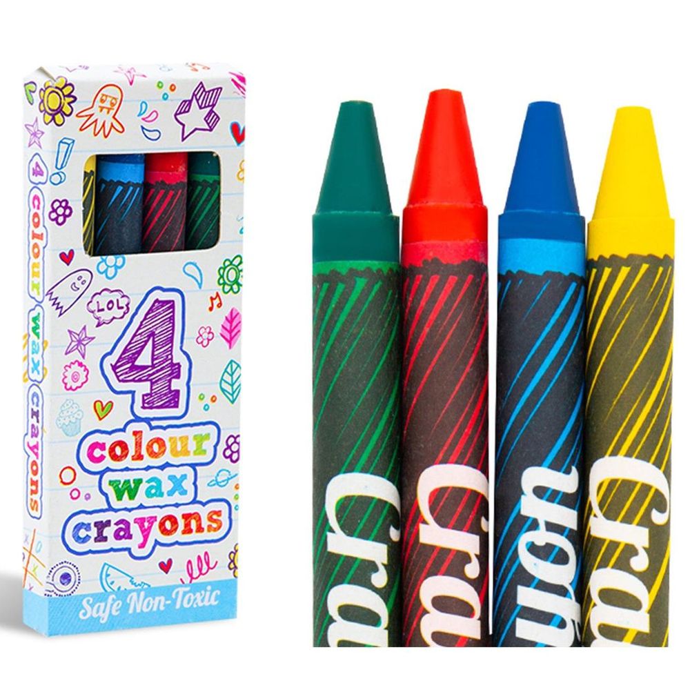 Henbrandt Safe Mini Assorted Colours Children's Wax Crayons