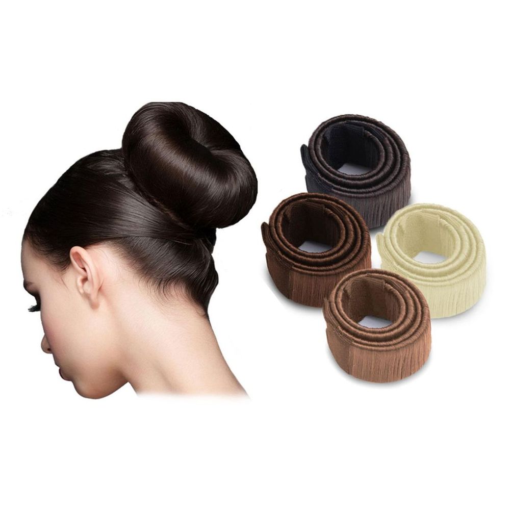 Women's Hair Styling Donut Former - Twist Magic DIY Tool - Perfect for Bun Updo - High Quality"
Description: "Create beautiful, neat hair buns in seconds with this lightweight, easy-to-use bun maker. Perfect for all occasions.