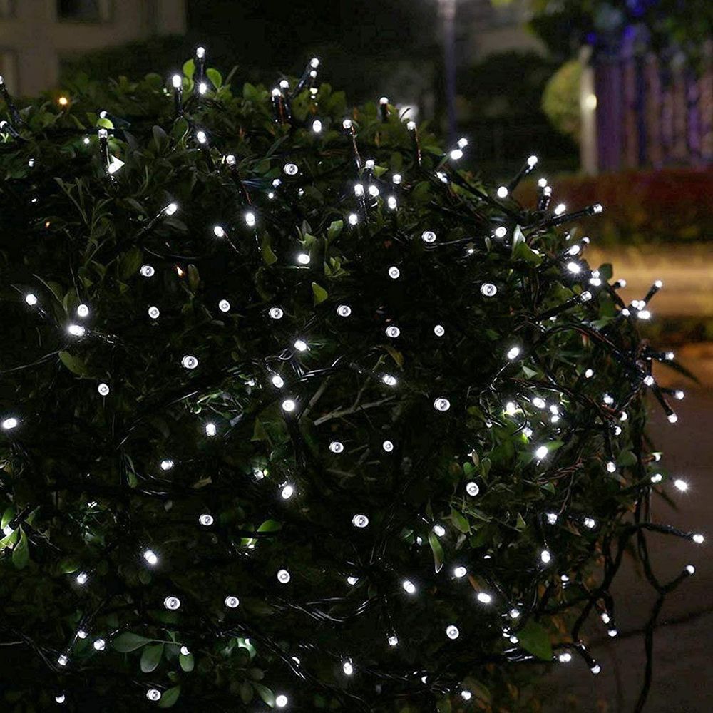 Planet Solar 200 White Fairy Lights - 20m, Solar Powered, Outdoor String Lights