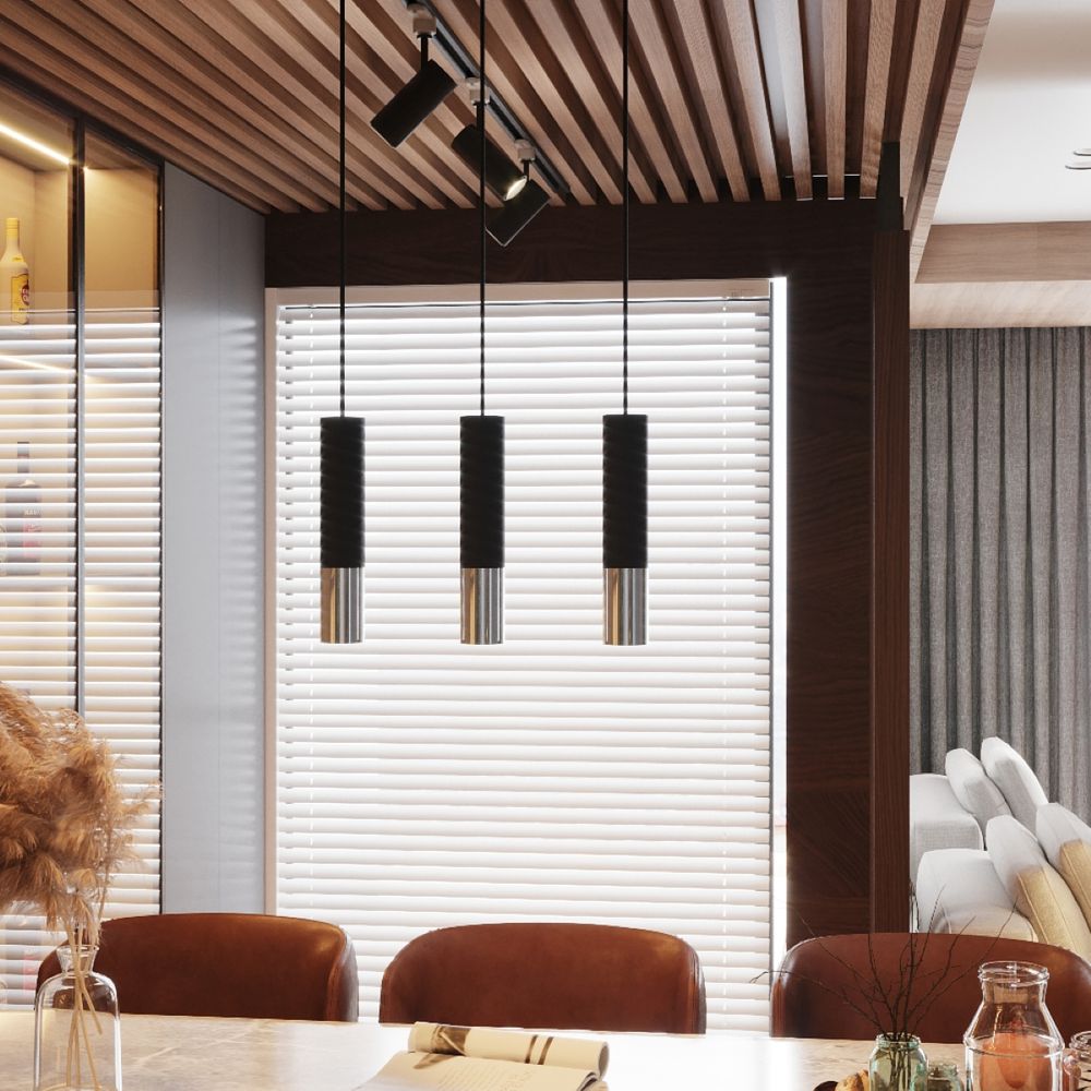 Modern Pendant Lamp Steel - Loopez Design GU10
