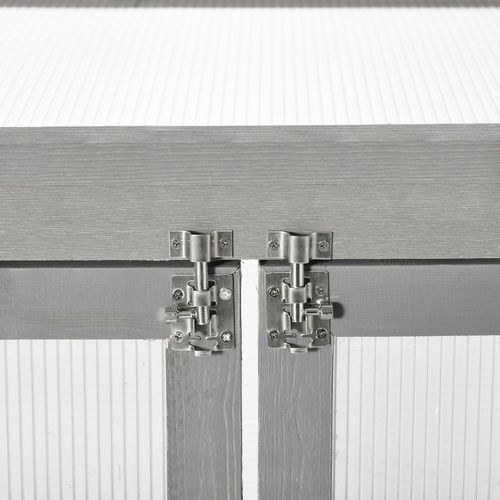 3-tier Wood Greenhouse Plant Storage Shelf Garden Cold Frame Grow House