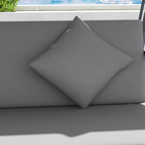Outsunny 2-in-1 Swing Chair 3 Seater Hammock Cushion Bed Tilt Canopy