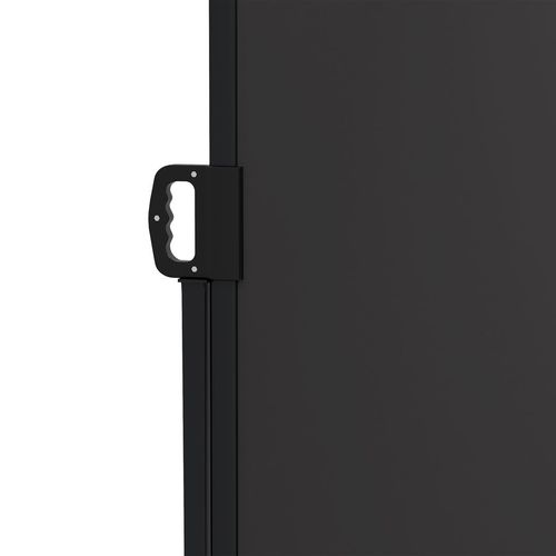 Outsunny Side Awning Retractable, Outdoor Privacy Screen, 400x160cm, Black
