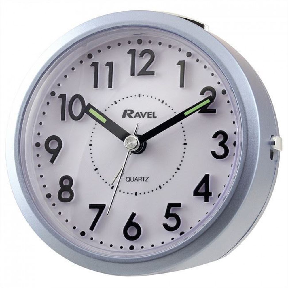 Ravel Blue Tilt Alarm Clock RC029.6 - Silent Sweep, Snooze, Quality Quartz