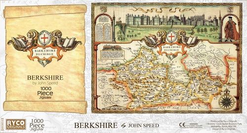 Berkshire Historical Map 1000 Piece Jigsaw Puzzle (1610)