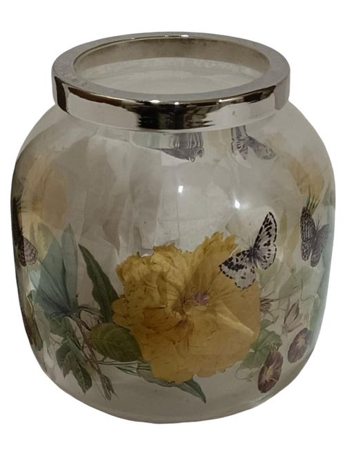 13CM GLASS FLOWER VASE