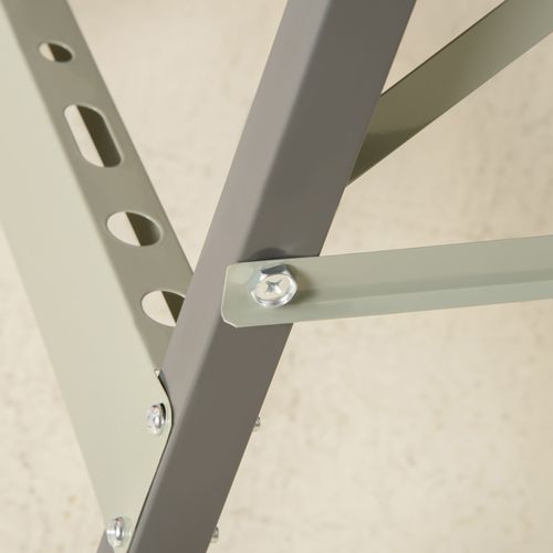 4-1 Work Bench, Saw Horse Clamp Table for DIY Home Garage, Grey