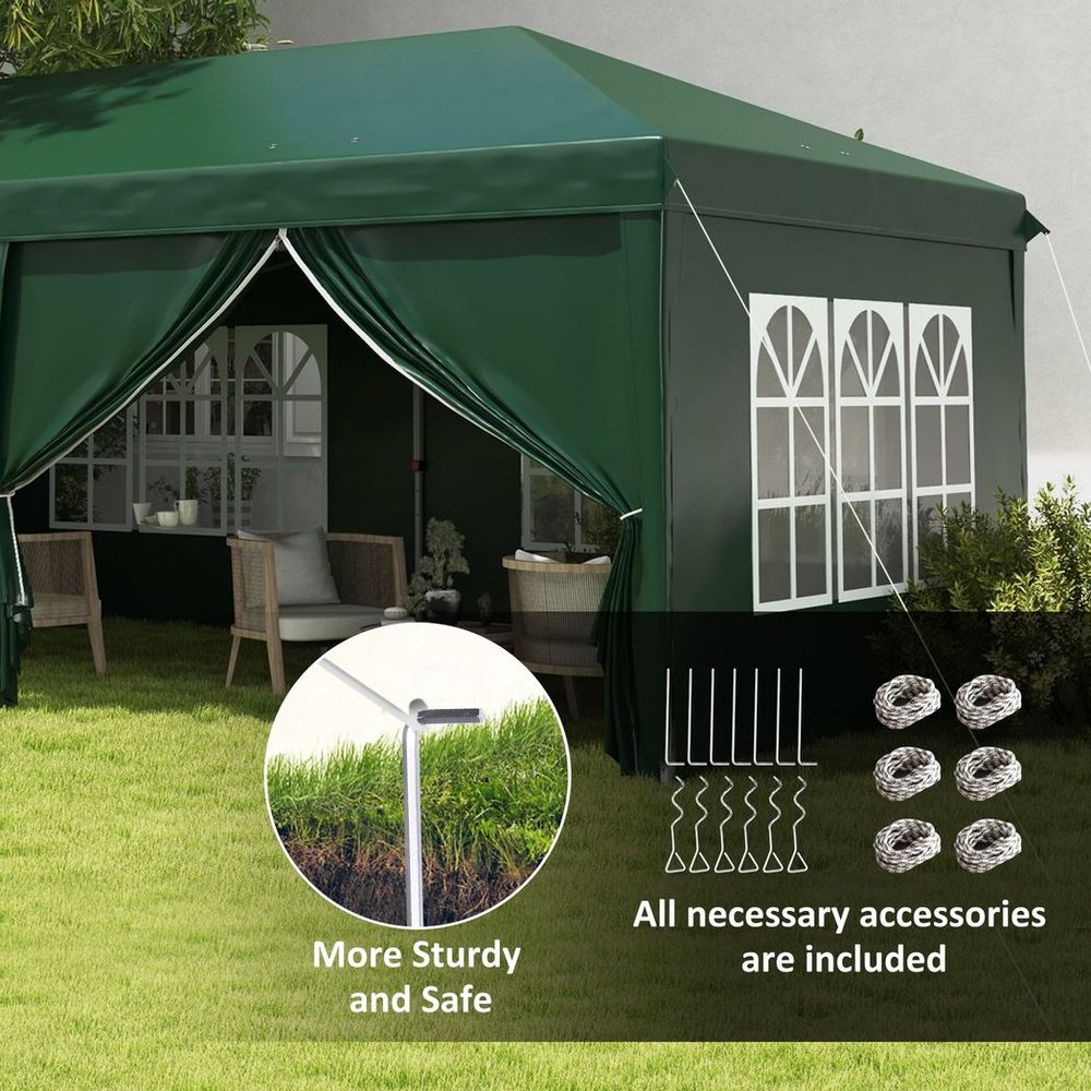 High Quality 3x6m Pop Up Gazebo Tent - Perfect for Parties & Outdoor Events- Easy Setup & Storage
