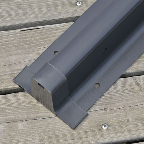 3 x 3(m) Cantilever Roma Parasol Garden Umbrella with Cross Base Grey