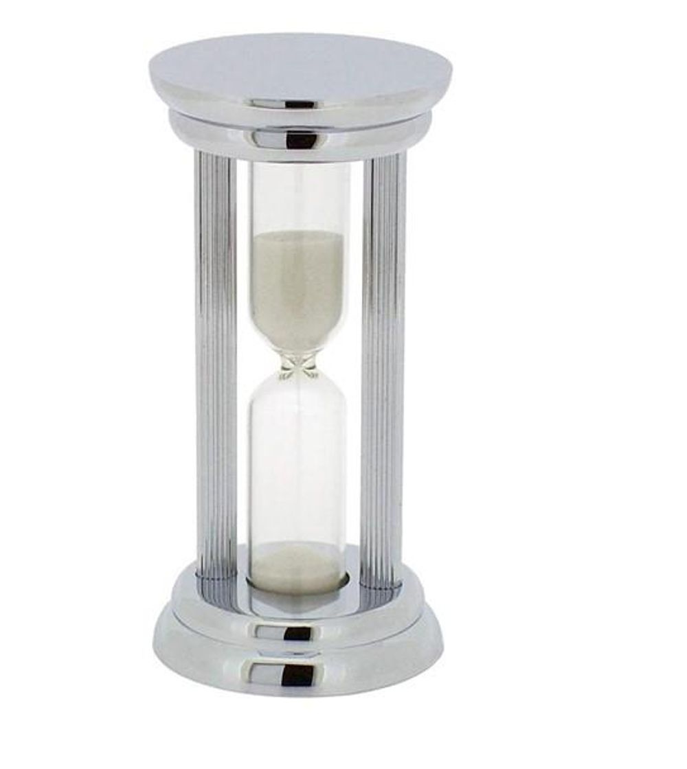 Silver Plated Brass Mini Clock - Elegant Home Accessory - CLEARANCE - RE-BATTERY