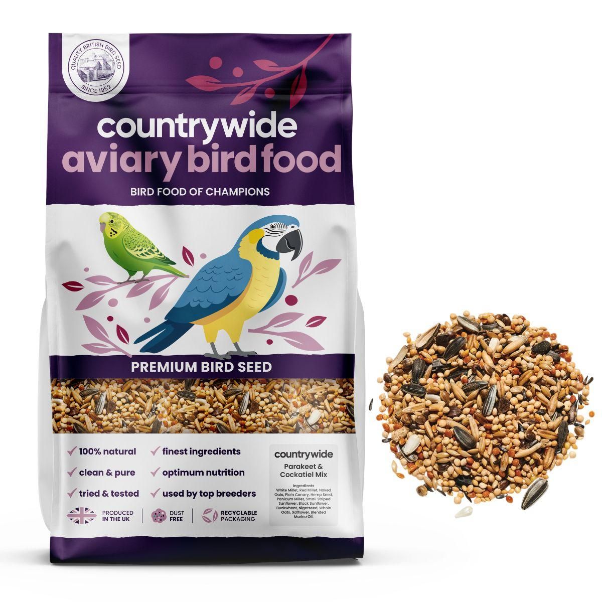 Countrywide Parakeet & Cockateil Mix 20kg