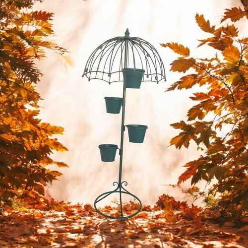 130CM BLUE METAL GARDEN PLANTER