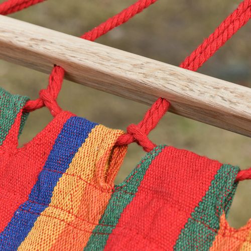Cotton Hammock Soft Portable Swing Sleeping & Headrest & Side Pocket Chair