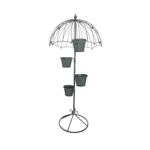 130CM GREY METAL GARDEN PLANTER