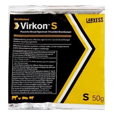Virkon S Disinfectant Sachet 50g