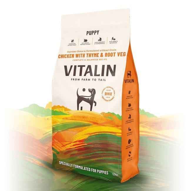 Vitalin Puppy Chicken Thyme Veg 12kg