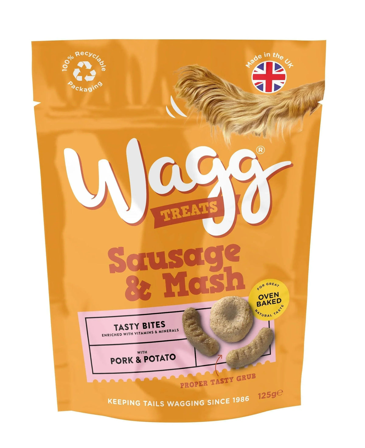 Wagg Sausage and Mash Tasty Bites 125g - Case of 7