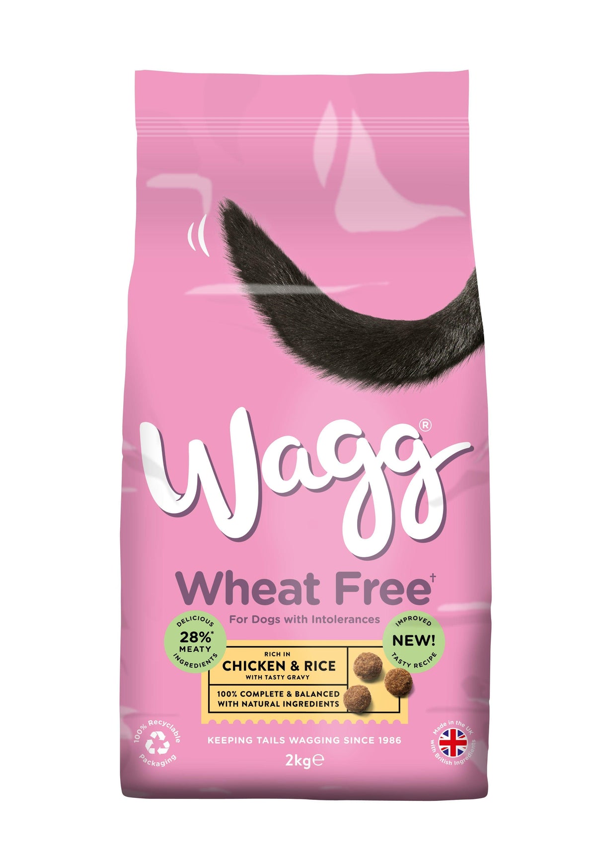 Wagg Adult Wheat Free Chicken and Rice 2kg - Case of 4