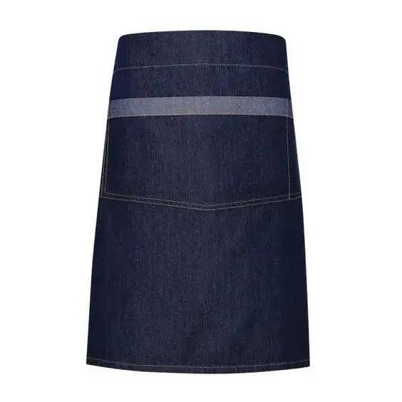 Waist Apron Contrast Denim Waist Apron