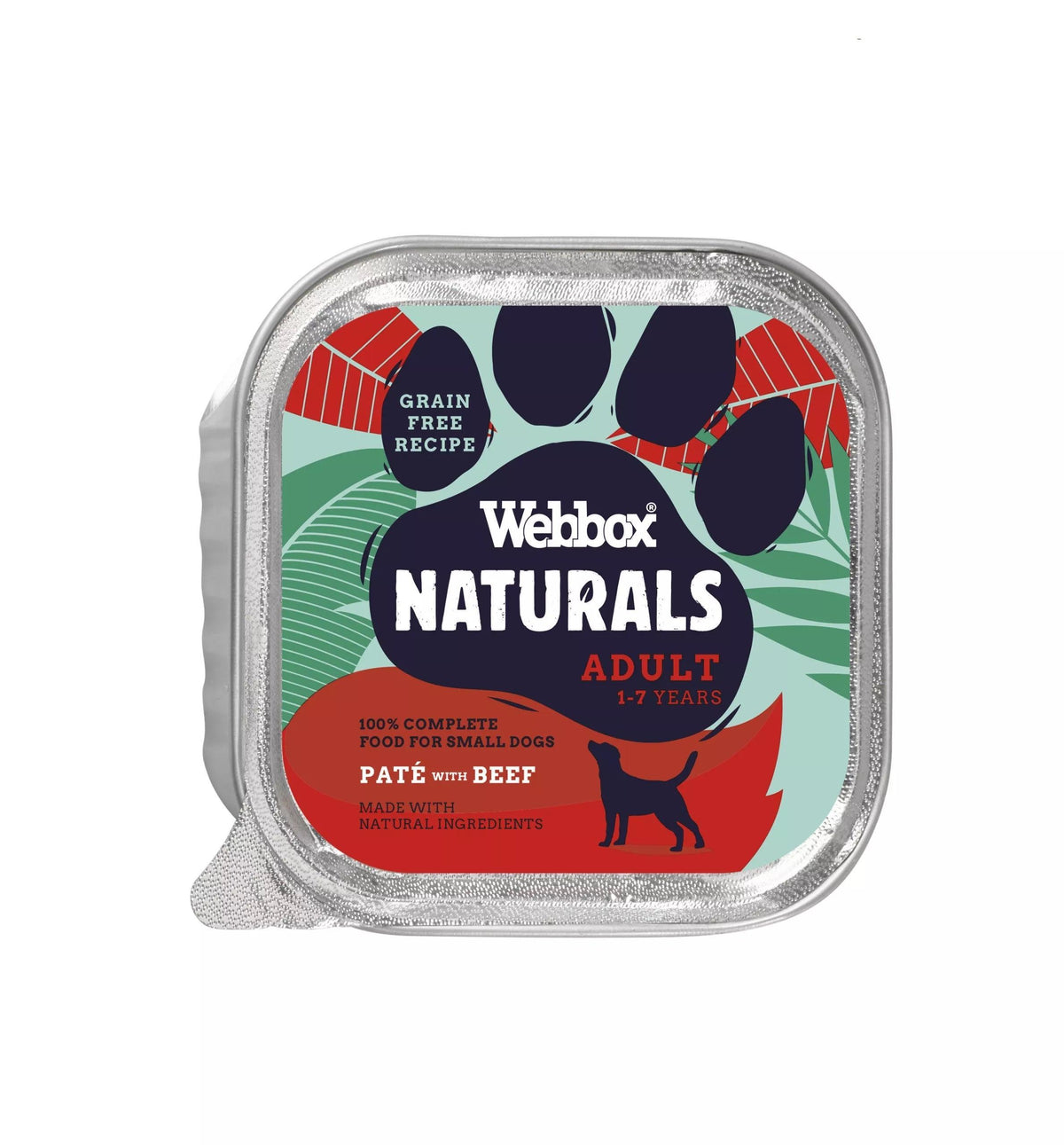 Webbox Naturals Dog Adult Beef Pate 150g - Case of 11