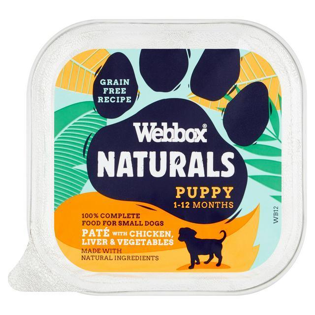 Webbox Naturals Puppy Chicken, Liver and Vegetables Pate 150g - Case of 11