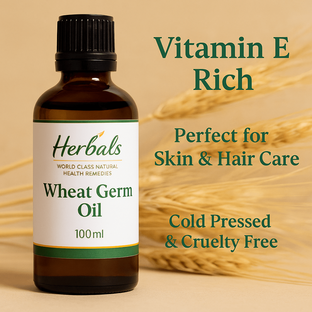 Wheat Germ Oil – Vitamin E Rich Carrier Oil for Skin, Hair & Massage – Handmade in Yorkshire