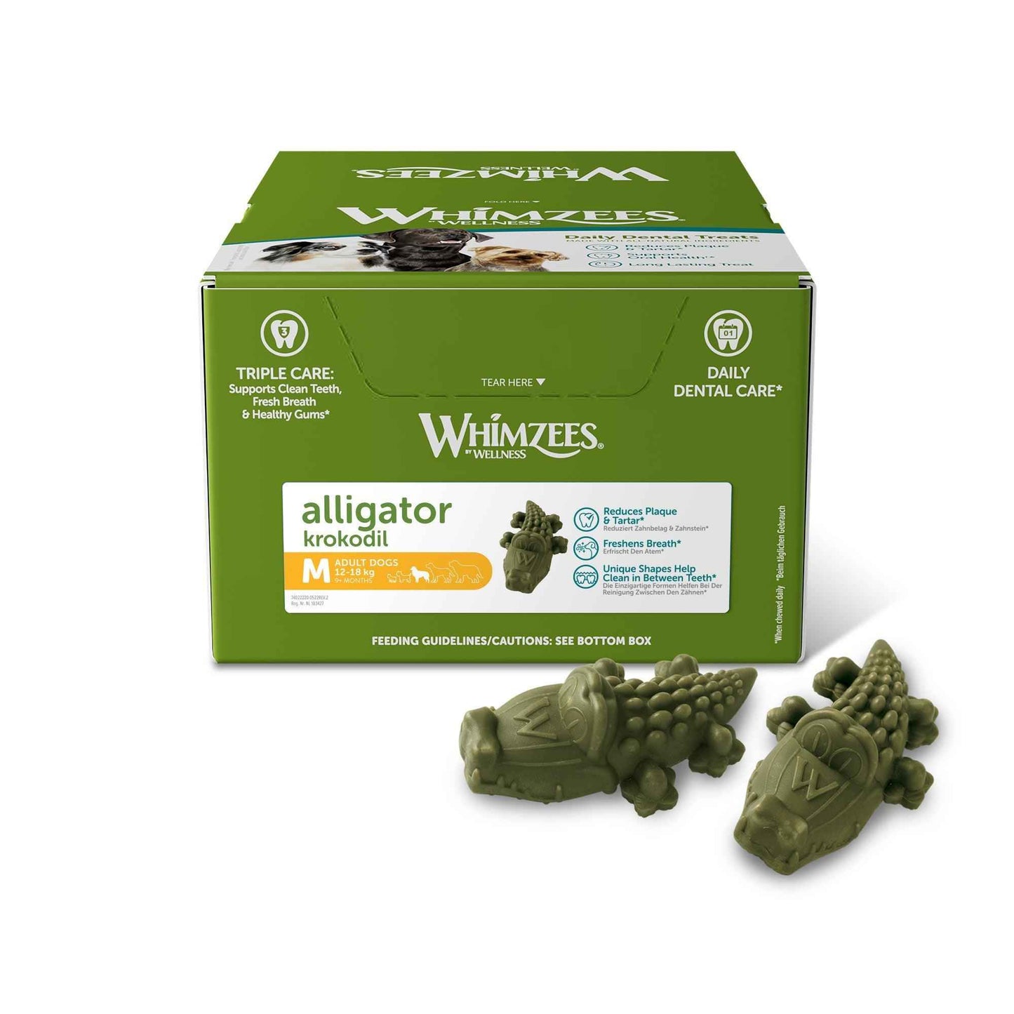 Whimzees Alligator Medium x65