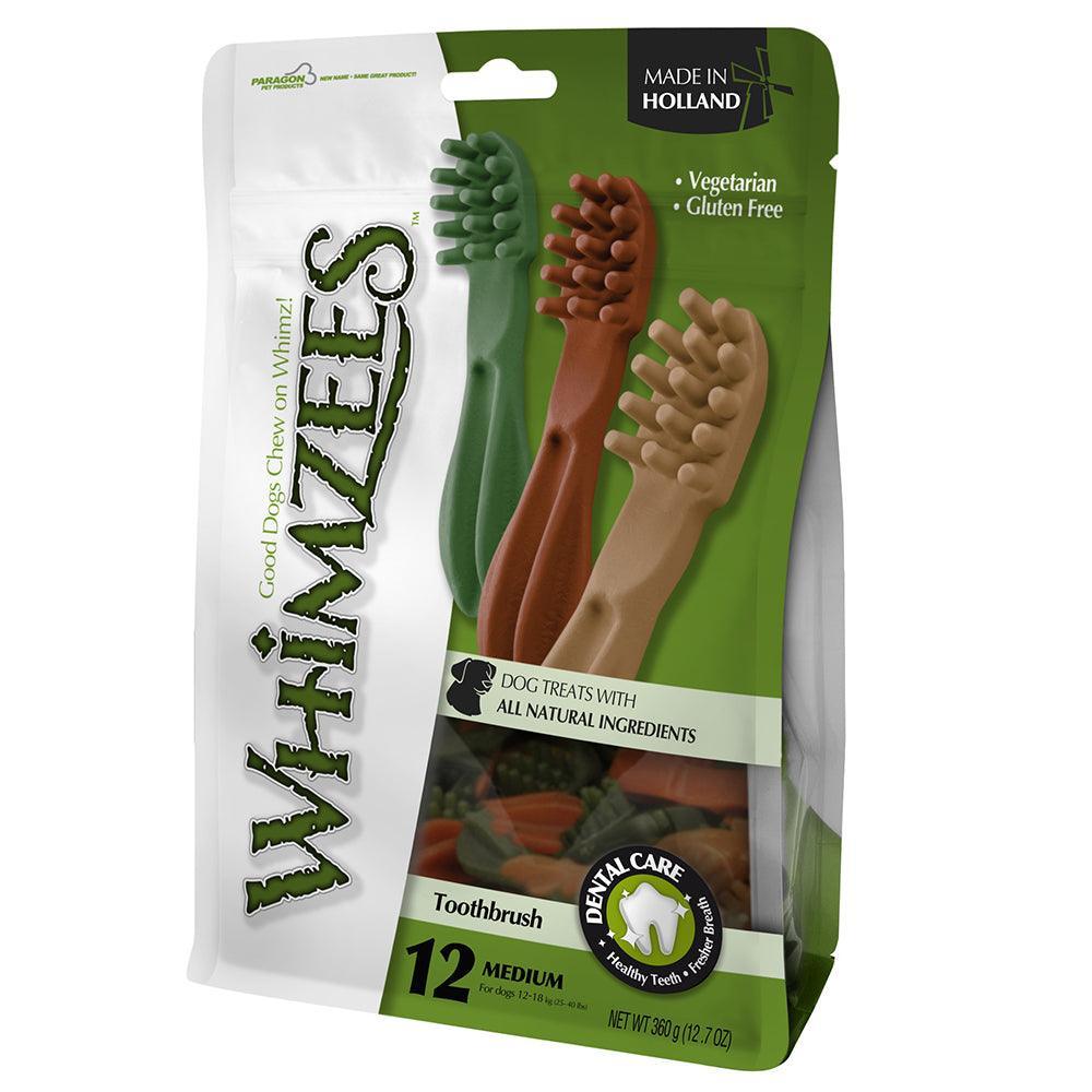 Whimzees Toothbrush Medium 12/bag - Case of 6