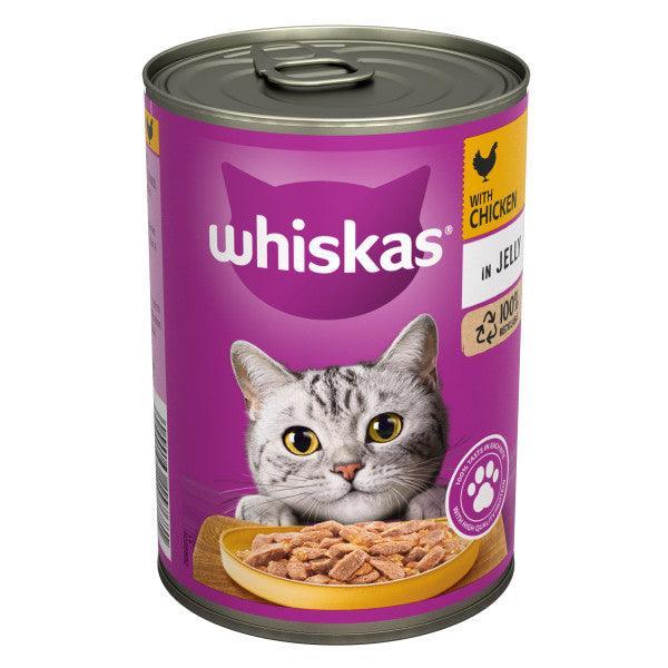 Whiskas 1+ Adult Chicken in Jelly Tins 400g - Case of 12