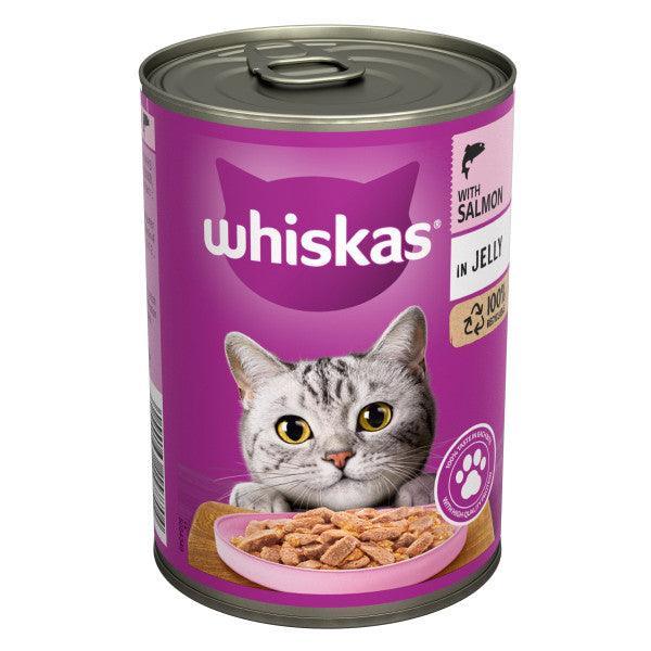 Whiskas 1+ Adult Salmon in Jelly Tins 400g - Case of 12