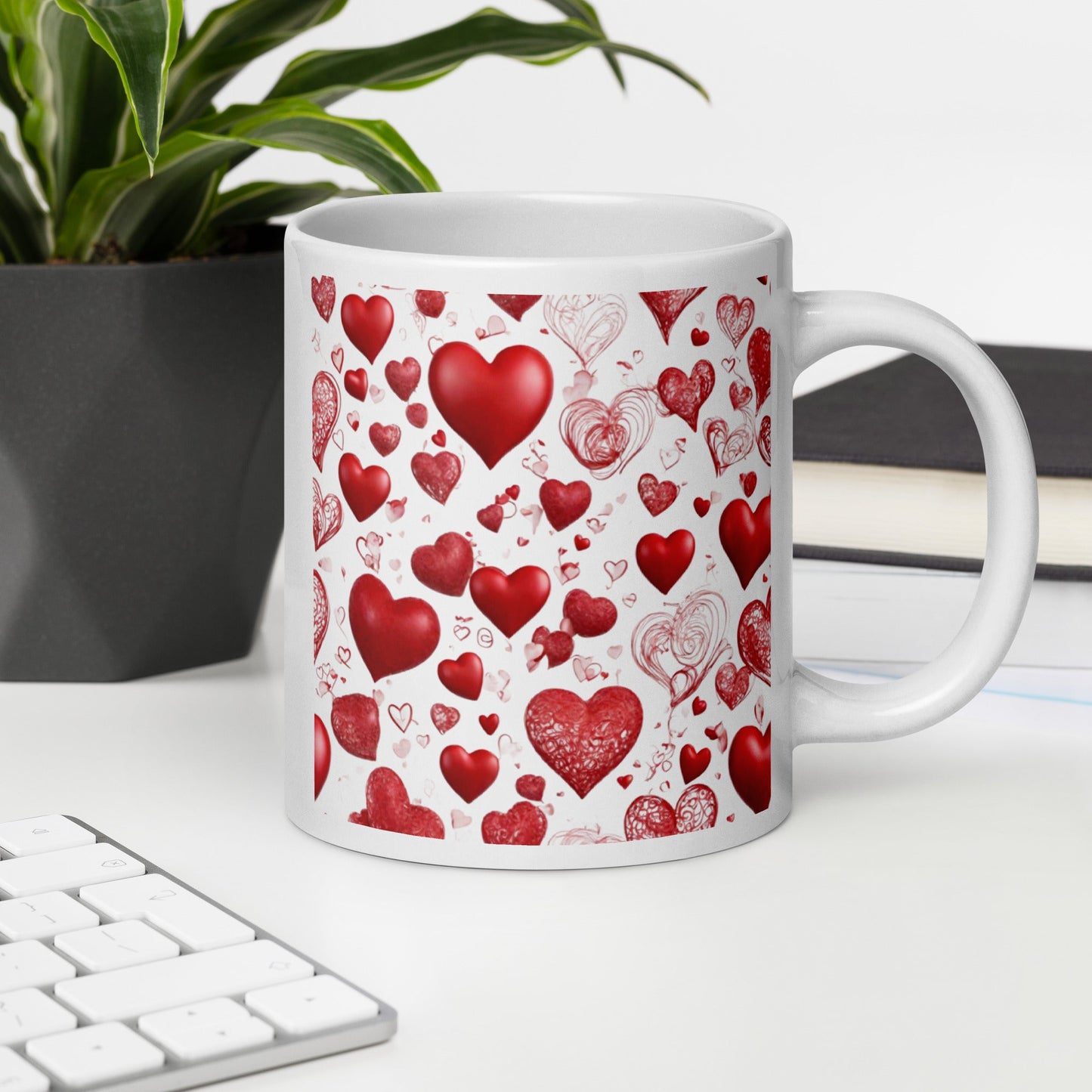 3D Art White Mug — Unique AI Designed Gift