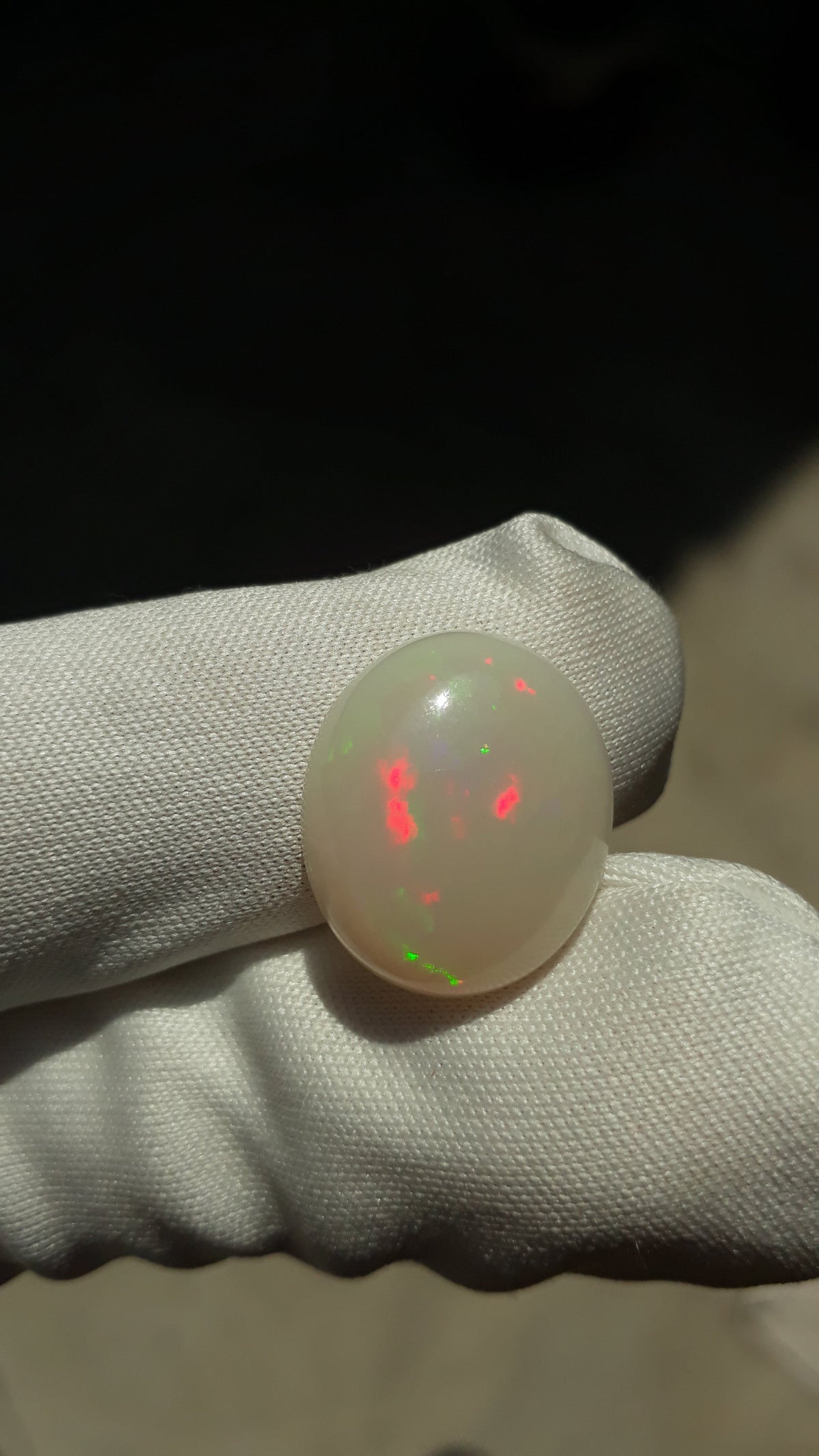 Opal for Sale - White Fire Opal - Welo Opal - October Birthstone - 17x15mm 7.2ct