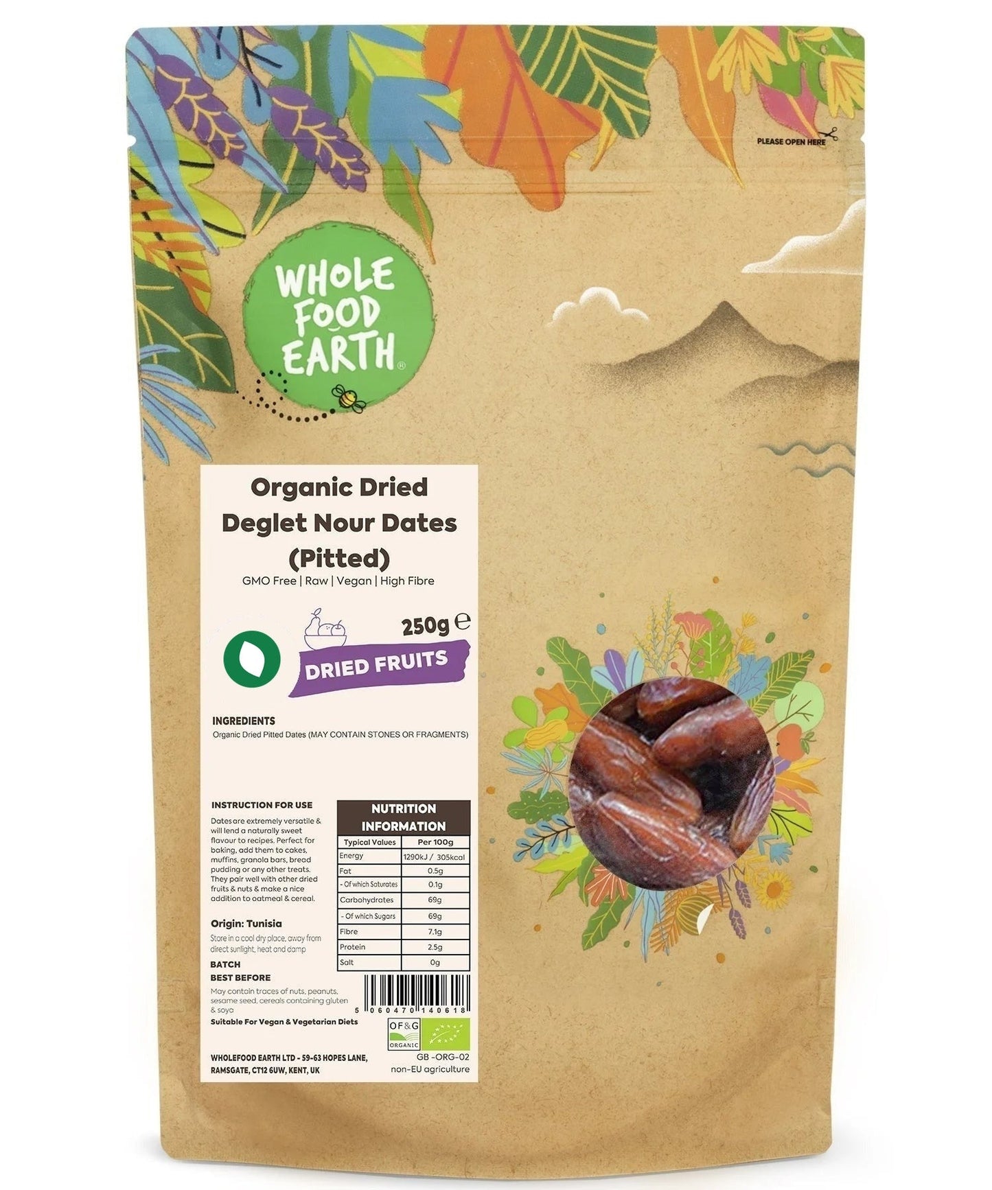 Organic Deglet Nour Dates Pitted