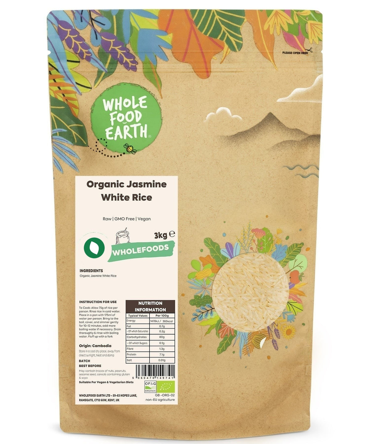 Organic Jasmine White Rice