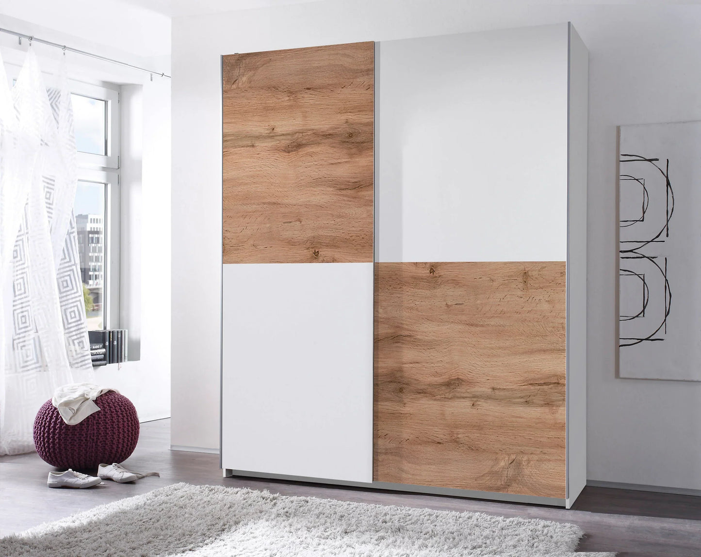 Time Sliding Door Wardrobe 170cm