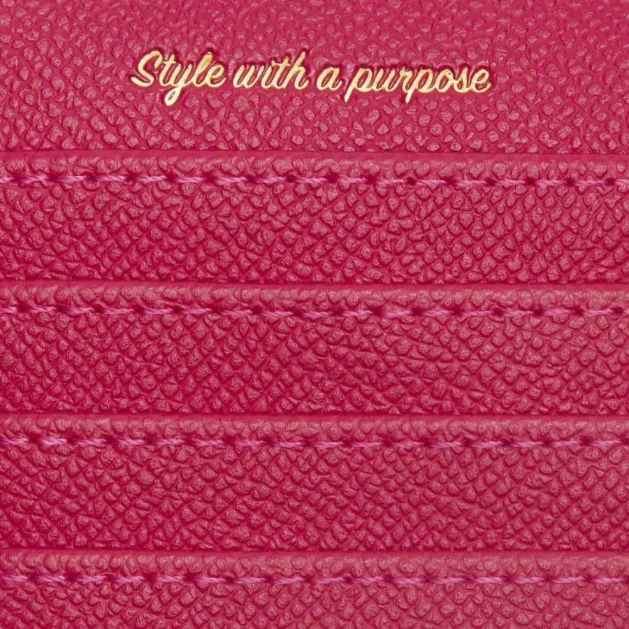 Willow Fuchsia Coin and Card Holder