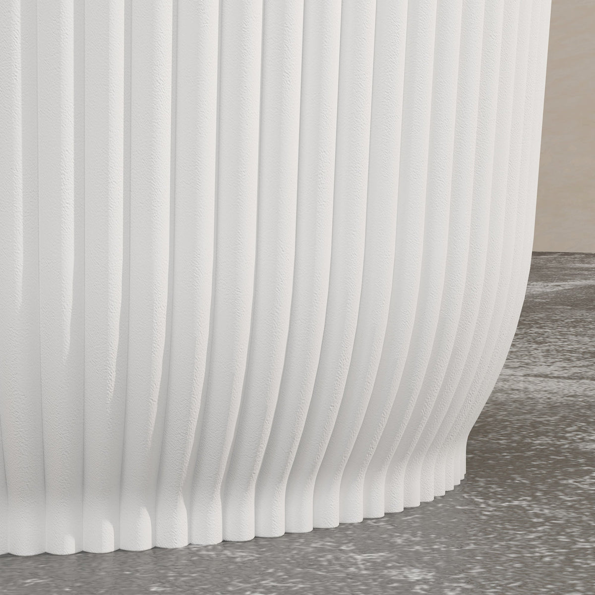 Outsunny Set of 3 Round Plant Pots Outdoor 22cm for Garden, White