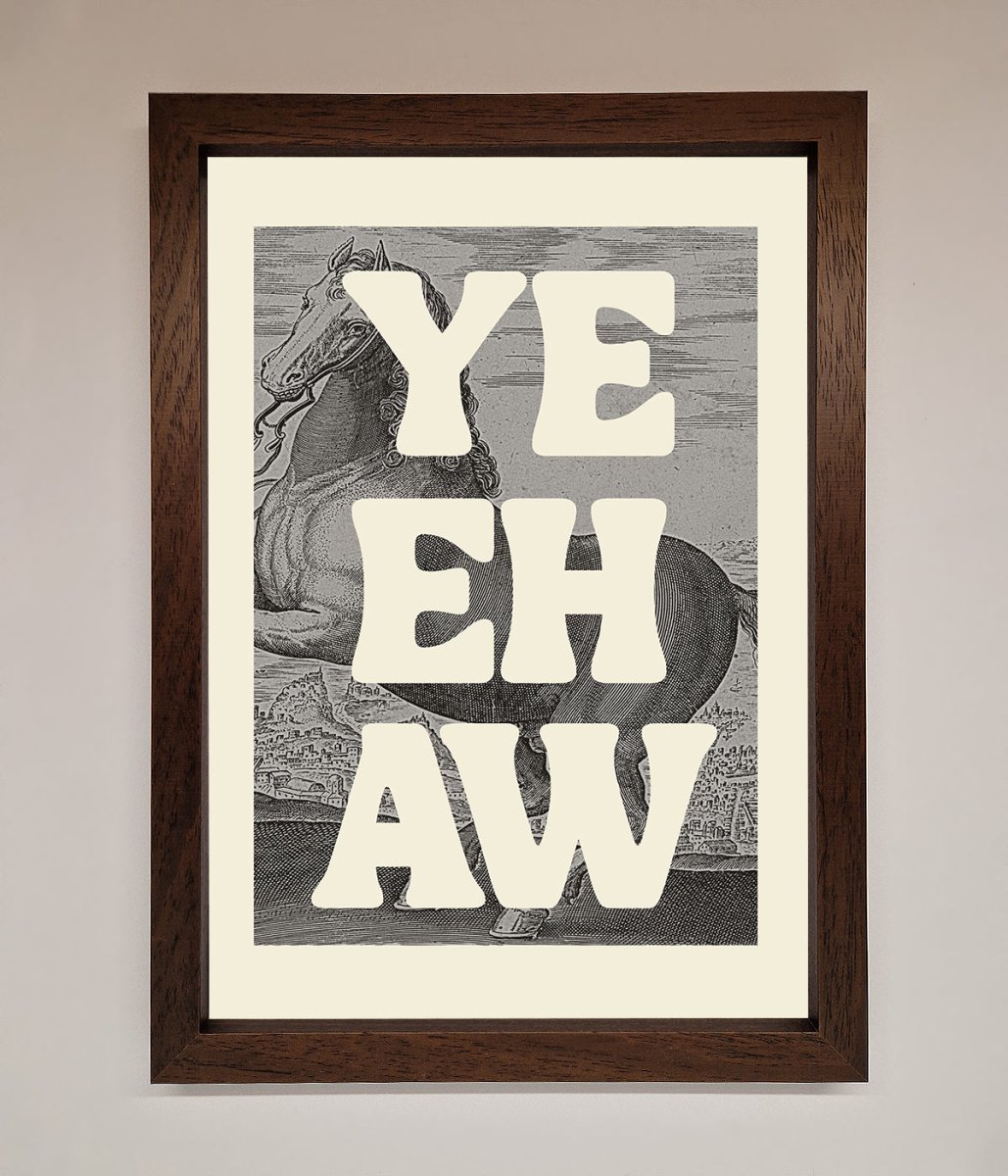Yehaw Framed Poster