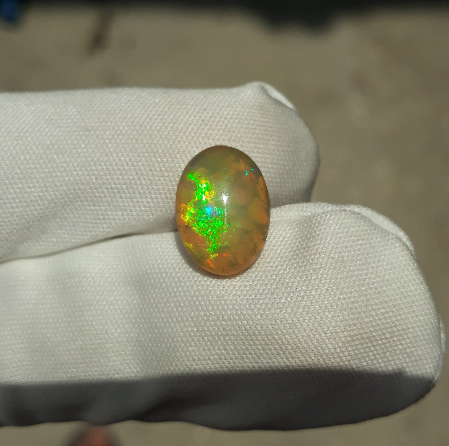 Opal for Sale - White Fire Opal - Welo Opal - October Birthstone - 13.5x10mm 3.3ct