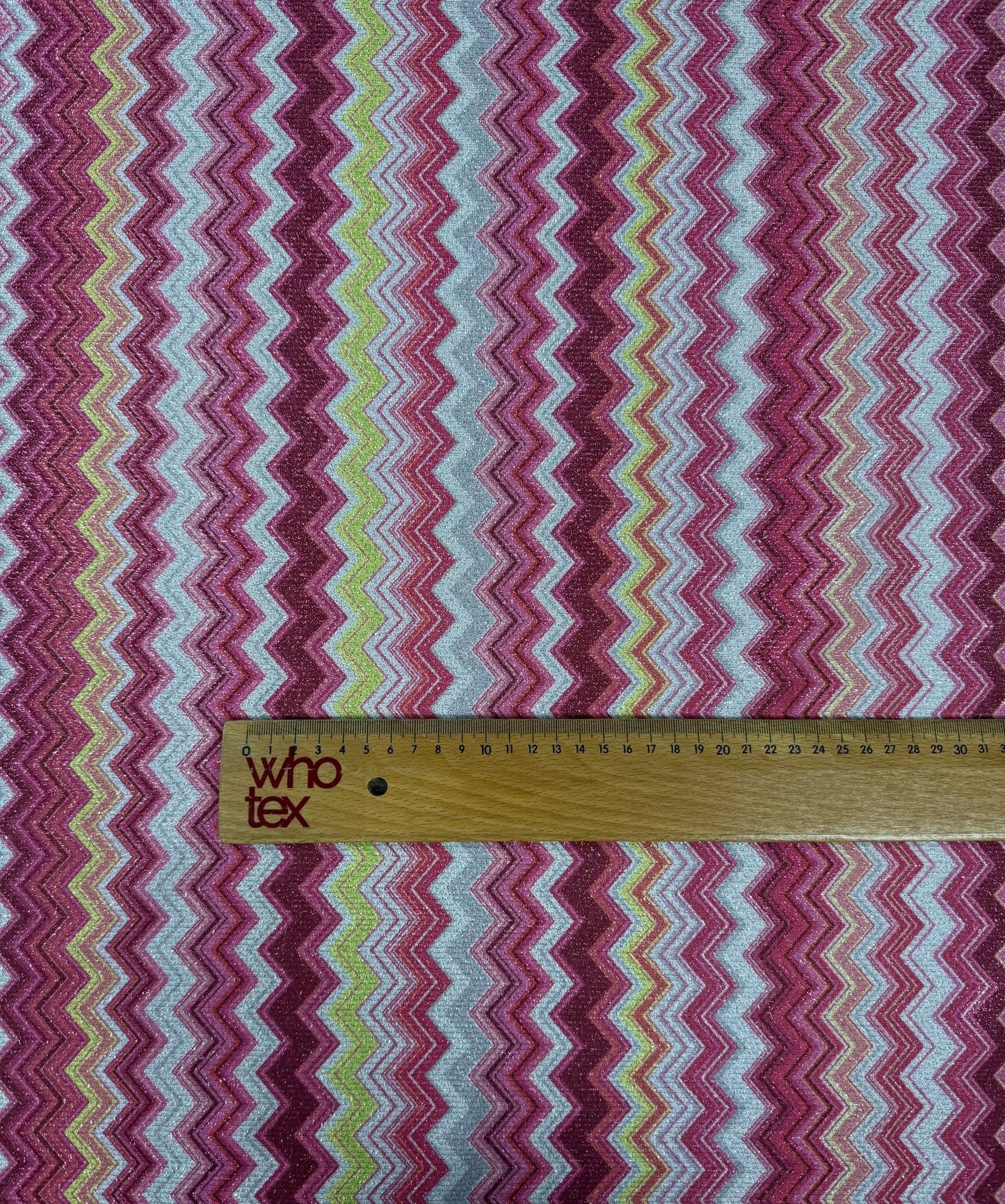 Zigzag Lurex Knit Fabric by the Metre
