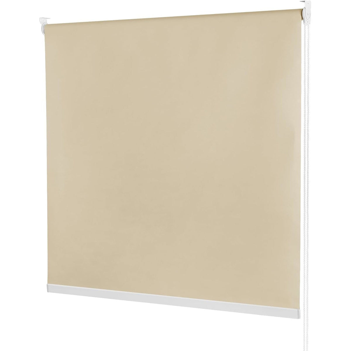 Blackout Thermal Roller Blind 42x91 Inch UV Protection Beige