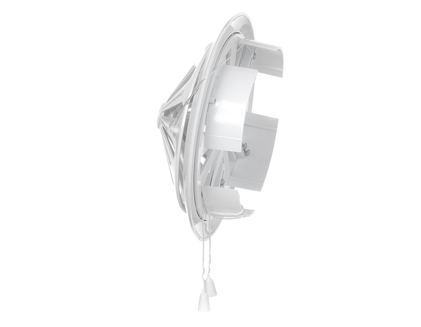 Adjustable Louvre Vent Round 80mm-160mm White