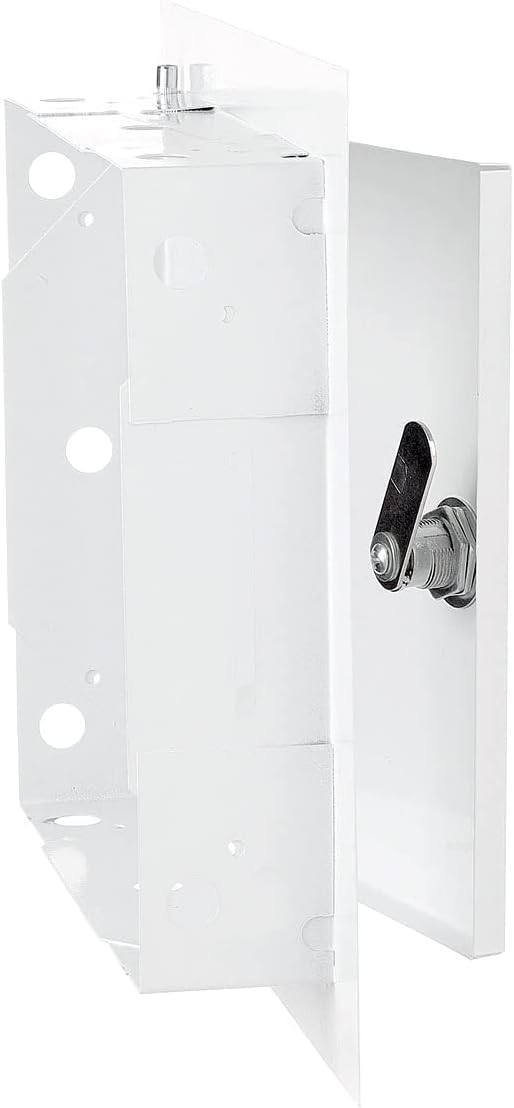 Access Panel Door Metal With Lock, White 500mm x 500mm for Home and Garden Use