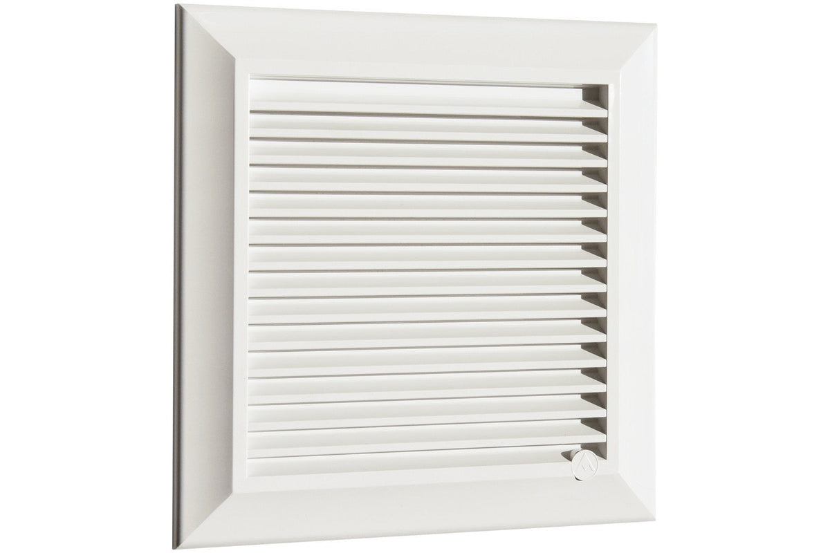 Louvre Vent White Duo Smart 135 fi 100mm With Fly Mesh