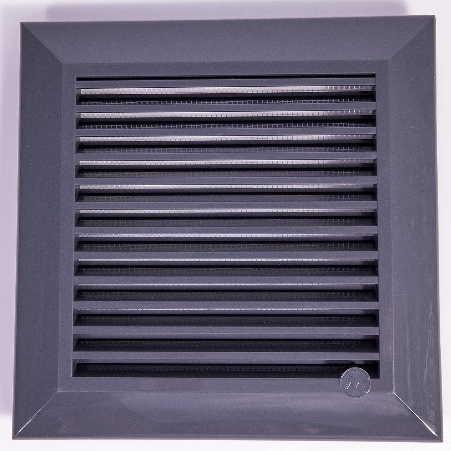 Louvre Vent Graphite Duo Smart 135G 135mm With Fly Mesh for Home and Garden Use