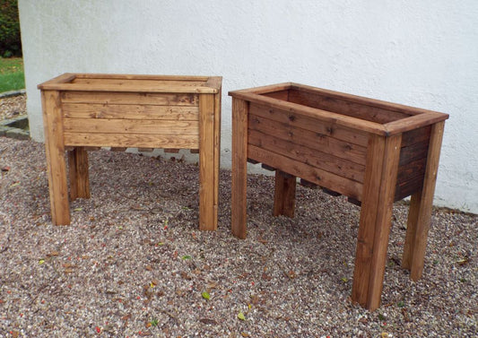 Charles Taylor Trading 2pc Large Wiltshire Planter Set Brown