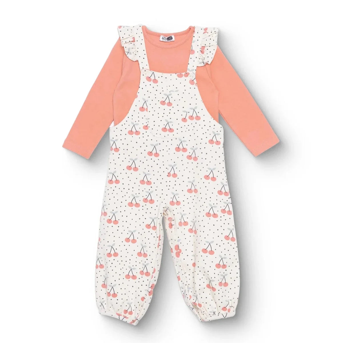 HelloBaby Ribbed Baby Dungarees & T-Shirt Set (6-9 Months to 4-5 Years)