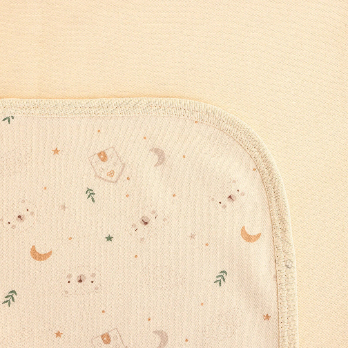 Bebbek Bear and House Print Jersey Baby Blanket (80 x 80 cm)