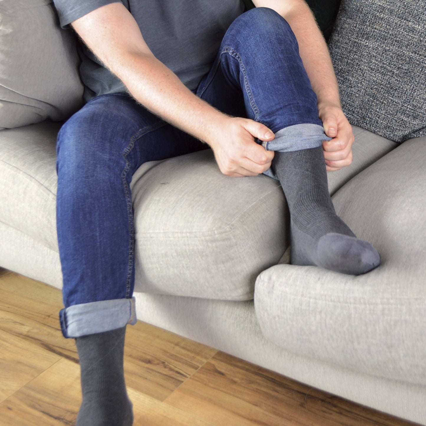 1 Pack Mens Luxury Breathable Bamboo Suit Dress Socks
